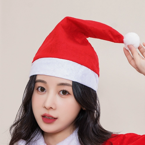 Рождественский атмосферный красный аксессуар для волос для детей и взрослых, шапка для пожилых людей, наряжаться