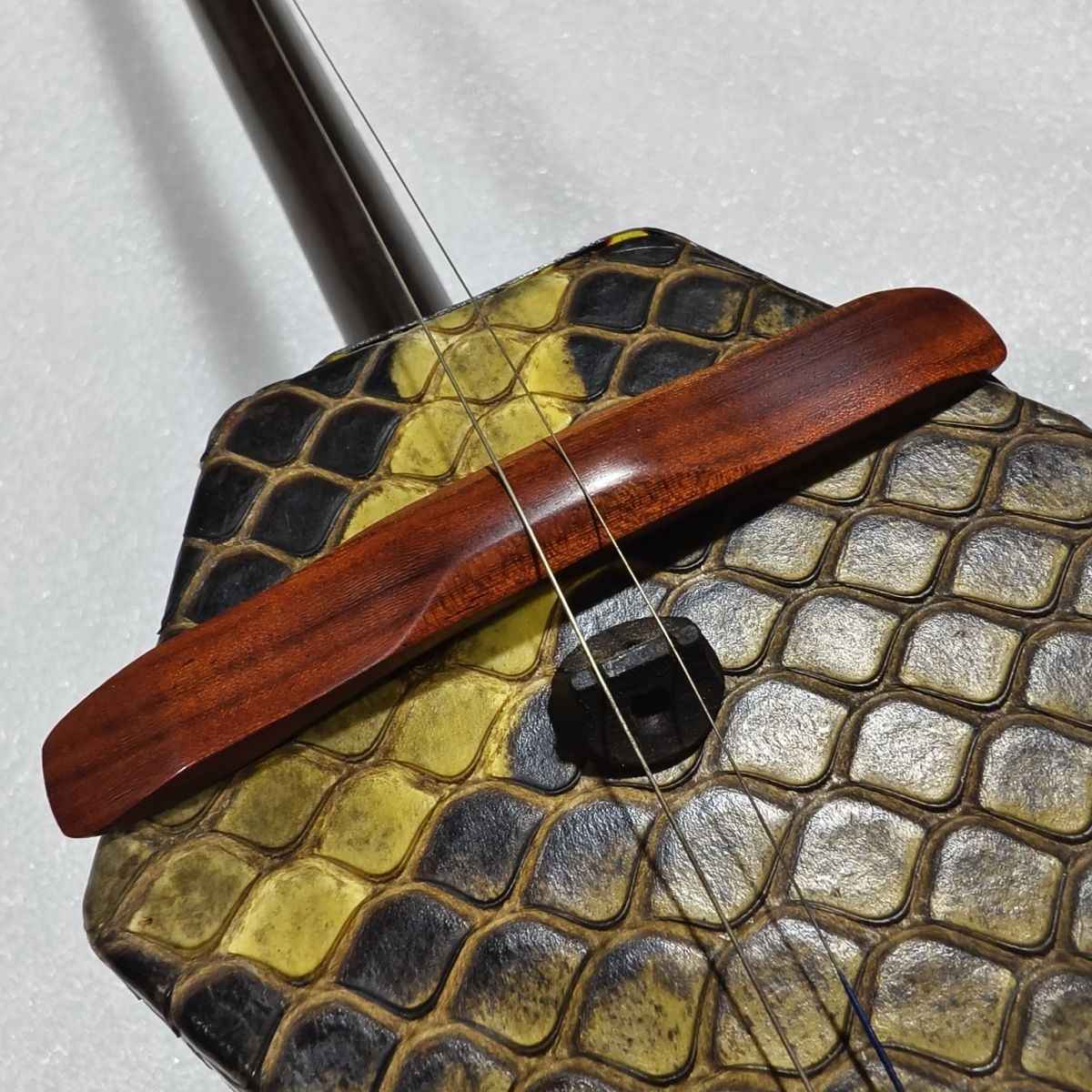 難あり二胡 ヘビ皮製 本体とケース付き