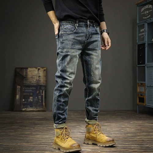 Весенние прямые свободные джинсы, штаны для отдыха, в американском стиле, ностальгия