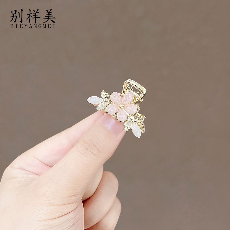 New Style Glass Hairpin, Side Bangs Clip, Exquisite Small Claw Clip, Top Clip, Back of the Head Half-Up Hair Clip for Women New Style Glass Hairpin, Side Bangs Clip, Exquisite Small Claw Clip, Top Clip, Back of the Head Half-Up Hair Clip for Women