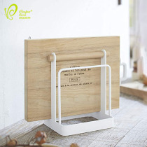 Kitchen desktop chopping board shelf cutting board wooden multifunctional adhesive board storage rack kitchenware supplies occupied board shelf