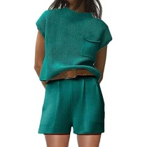 Women 2 Piece Outfits Sweater Sets 2024 Knit Lounge Set Pull