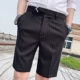 Quần short phù hợp với quần short nam mùa hè Phiên bản Hàn Quốc của quần năm điểm mỏng xu hướng hoang dã Quần mỏng lụa năm điểm của Anh - Quần