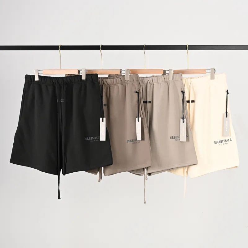 FOG Essentials Comeback High Street Loose Reflective Letters Printed Trend Shorts Male and female couples D73