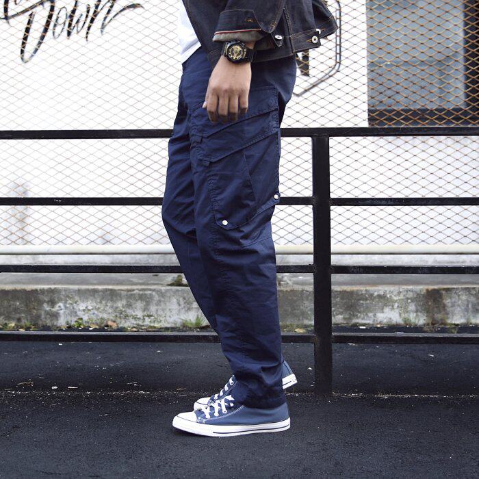 2021 spring new men's fashion trend Ami khaki heavy industry machete tooling pocket casual trousers 1067