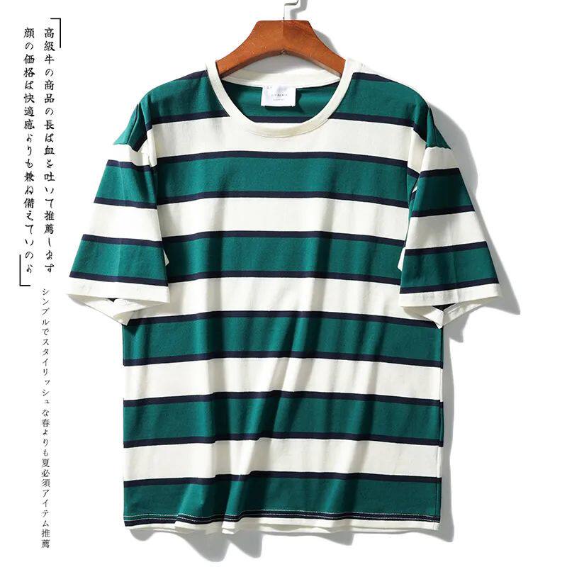 200 gr kilograms of pure cotton male T-shirt 2022 new day series street parquet with loose 100 lap couple short sleeves
