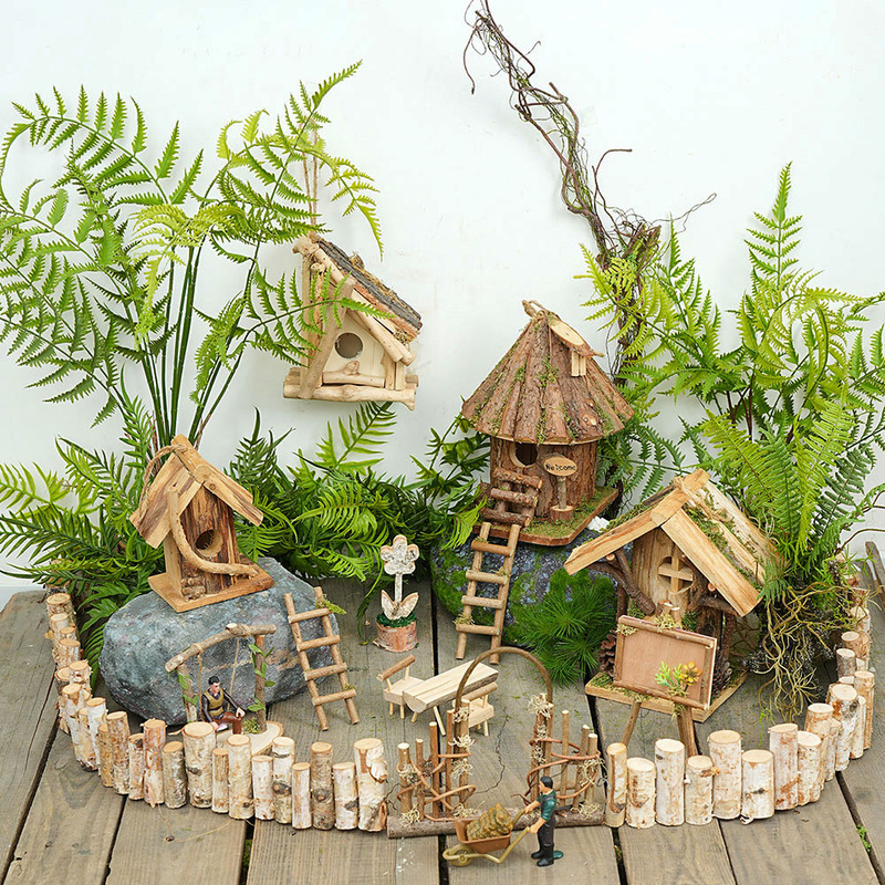House Creative Bird's Nest Outdoor Ornaments Courtyard Garden Layout Forest-Themed Decoration Micro-Landscape Kindergarten Materials