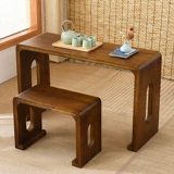 Длинная деревянная батончика длинная и прочная, новый китайский костюм простой и современный стол с высокой высокой высокой высокой высокой точкой.