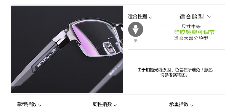 Watanabe Miho Ultralight đích thực chống giả bằng kính nửa khung titan tinh khiết Kính cận thị khung kính nam có thể được trang bị ống kính giá kính cận