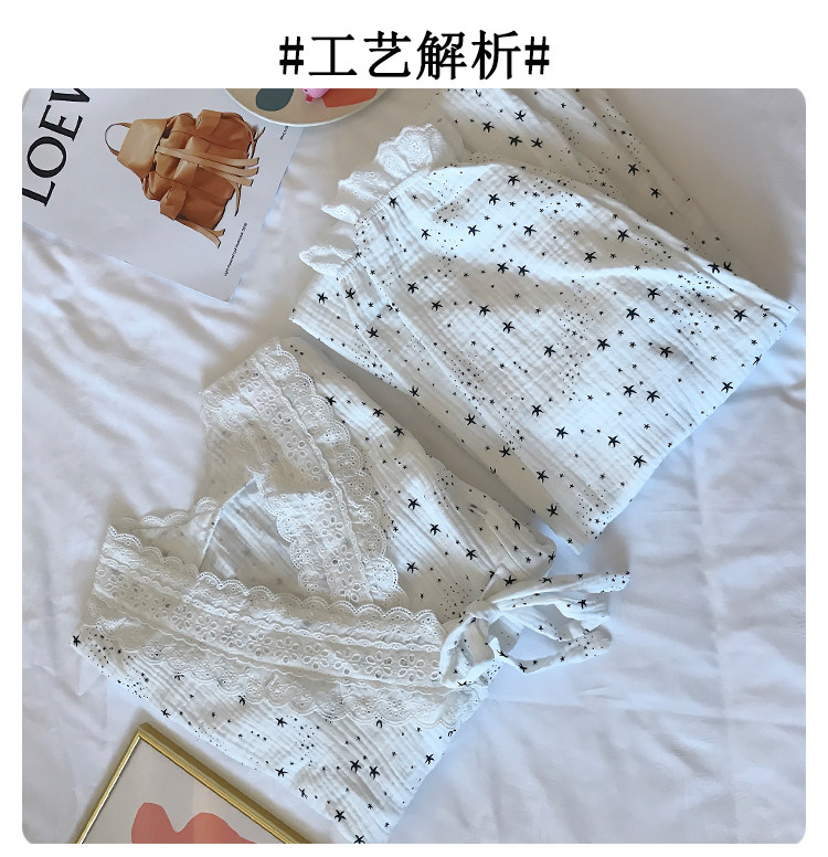 月子服夏季薄款孕妇睡衣春秋纯棉纱布产后哺乳7月份产妇9坐怀孕期详情41