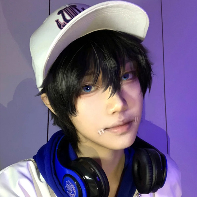 第五人格佣兵电竞皮cos假毛oph奈布萨贝达仿真头皮碎盖短直发头套,出圈神器还是智商税?本格蕾丝亲测测评!_COSPLAY配件_淘宝游戏网