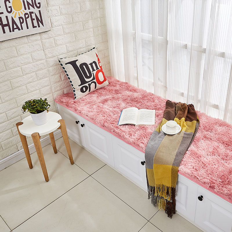 Floating window cushion plush master bedroom windowsill Balcony Cushions All Season Universal Teen Hearts room Window Windows Blankets Customizable