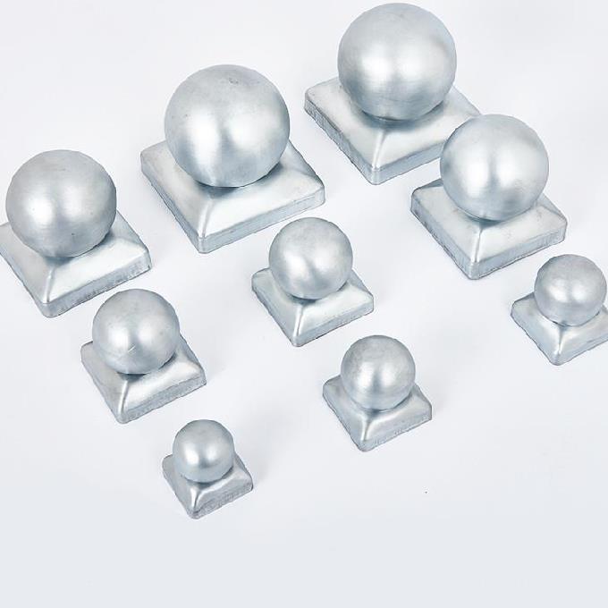 Pillar iron ball decorative cap head ball hollow fence round head garden stainless galvanized iron courtyard cover