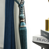 New products European-style class inlaid with curtain hanging ball tying ball strap tying rope Rope Home Living Room Curtain decoration Hanging Ears flow Su