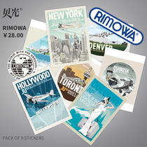 Special batch shooting of European and American retro luggage stickers replica Rimowa suitcase stickers trolley suitcase stickers