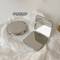Broken stainless steel make-up mirror Multi-color minimalist Portable Creative Folding Mirror Mini small mirror