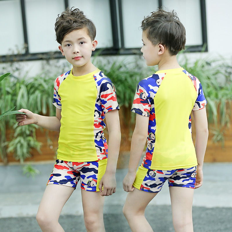Boys' swimsuits children's small, medium and large children's split