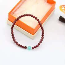 Consolidate feelings) natural red garnet Tianheshi natural crystal bracelet hand-made love