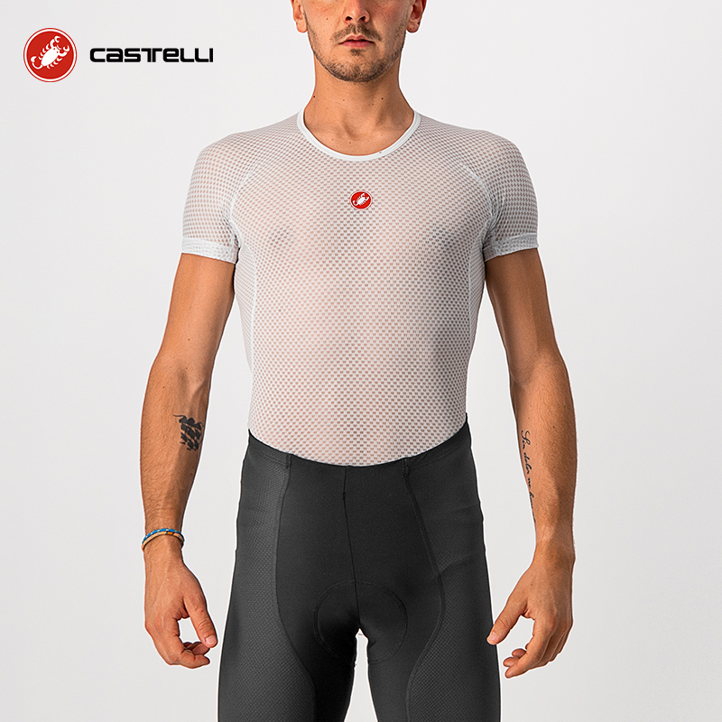 Scorpion Castelli Men's Spring/Summer 3D Grid Cycling Suit Primer T-Shirt Sweat Absorbing Quick Drying Lightweight 4515537