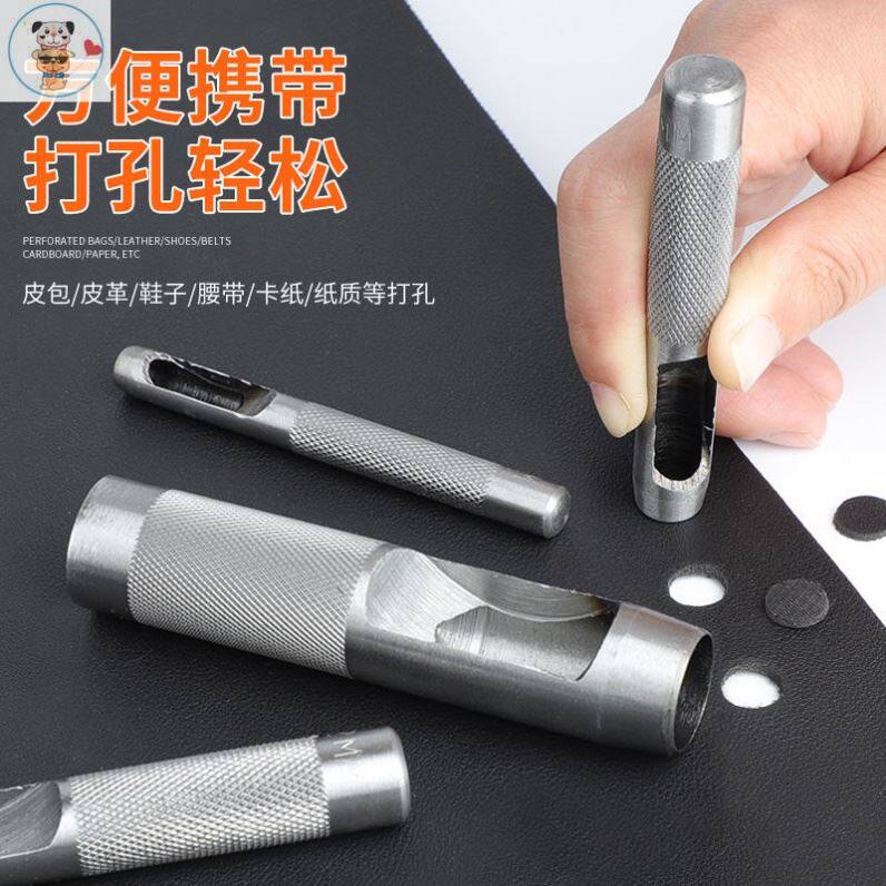 Woodworking Punch Knife Strap Punch Hole Instrumental Punch Hole Instrumental Steel Punch Waist Belt Drilled Head Shaped Hole 3-32mm