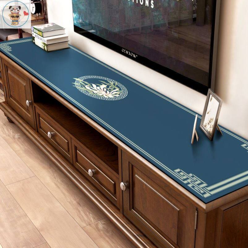 Suitable for red wood furniture table cloth table cloth TV cabinet rectangular table cushion waterproof and oil-proof and anti-burn retro style