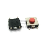 6.2*6.2 Четырехногленная пятилетняя красная ручка красная головка 6x6x2.5/3,1/3,7/4,3 мм.