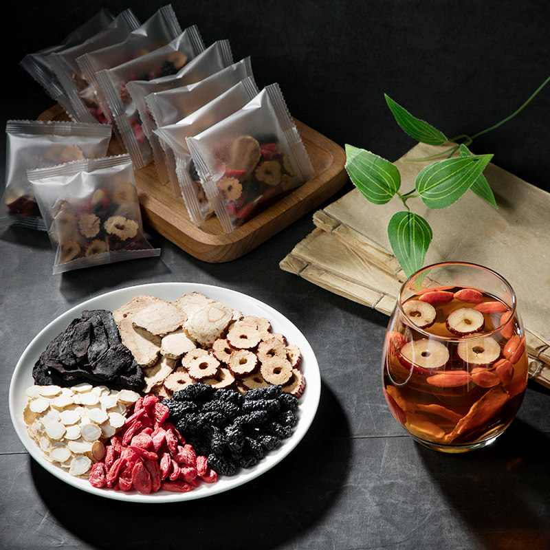 五宝茶八宝花茶组合养生茶红枣桂圆枸杞桑葚黄精男人养身肾茶人参