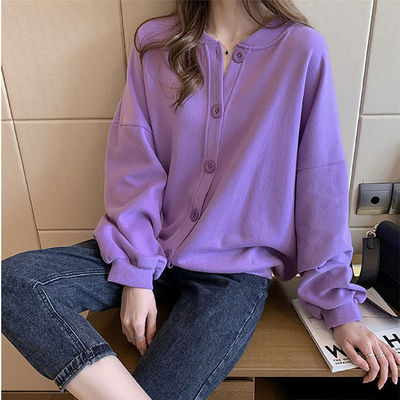 长袖卫衣女开衫棒球服薄款卫衣