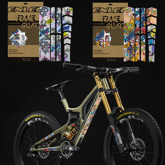 Bicycle personalized pattern protective film is waterproof and durable