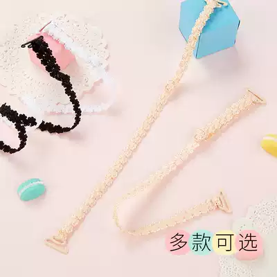 2021 new beautiful back shoulder strap female thin belt lace invisible non-slip seamless wide hook underwear bra cover shoulder strap summer