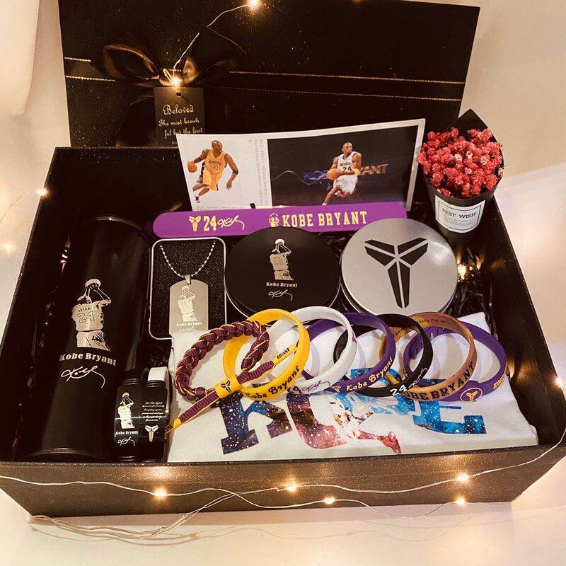Gift Boxed Basketball Sports Bracelet James Kobe Irving Curry Harden Durant Iverson Fan Gift