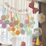 Интернет-знаменитости ins ребенок день рождения воздушный шар композиция украшения девушка кисточка фото реквизит годовалая сцена фон