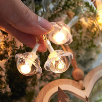 Christmas Day decoration bells small lights flashing lights string lights net red room decoration household Christmas tree LED lighting