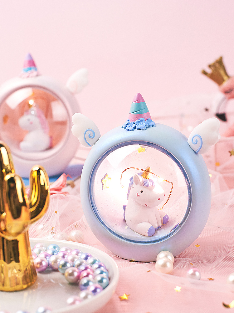 Unicorn star lighting Net red decoration small dormitory girl room decoration Bedroom ins rental house transformation