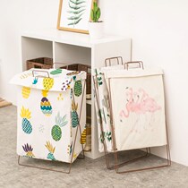 Dirty clothes basket Home Nordic ins Wind Big clothes storage basket folding fabric toy finishing bucket laundry basket