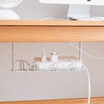 Socket paste table cable box network cable Storage rack box under the desk charging household flapper living room hanging basket