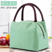 Canvas fabric small small small bag breakfast student lunch box bag Hand bag handbag junior high school students new simple