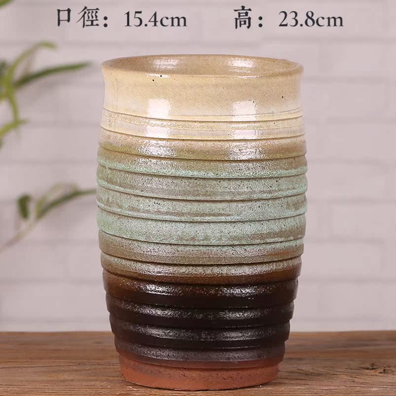 Is suing coarse pottery basin rose more meat flowerpot high spell the old running the tuba basin of large diameter zen restoring ancient ways China fall to the ground