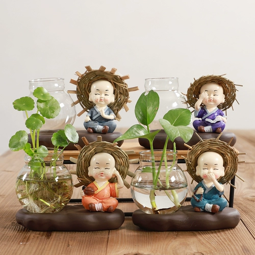 Симпатичная соломенная шляпа смола маленький монаш вокал творческий гидропонный цветок