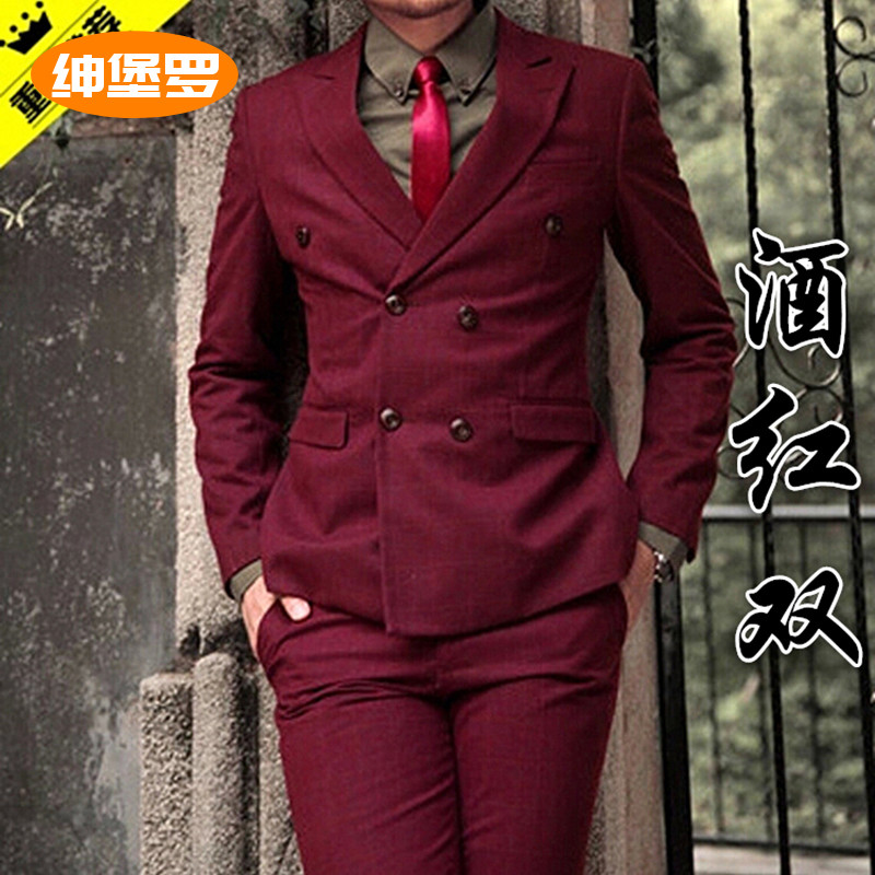 Men's suits suits photo studio new Korean version of the plaid dress theme wedding couple photo photography clothing