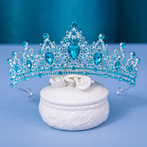 Cross-border hot selling bridal crown tiara baroque rhinestone crown hair accessories wedding dress princess hairband accessories
