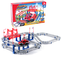 Childrens toy electric rail car puzzle boy 1-3-6 years old small train set car model variety track