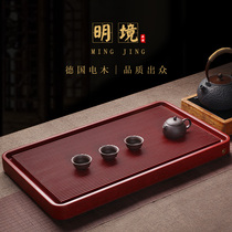 Bakelite tea tray German rectangular drainage solid wood household simple Taiwan electric Bakelite tea table kung fu tea tray