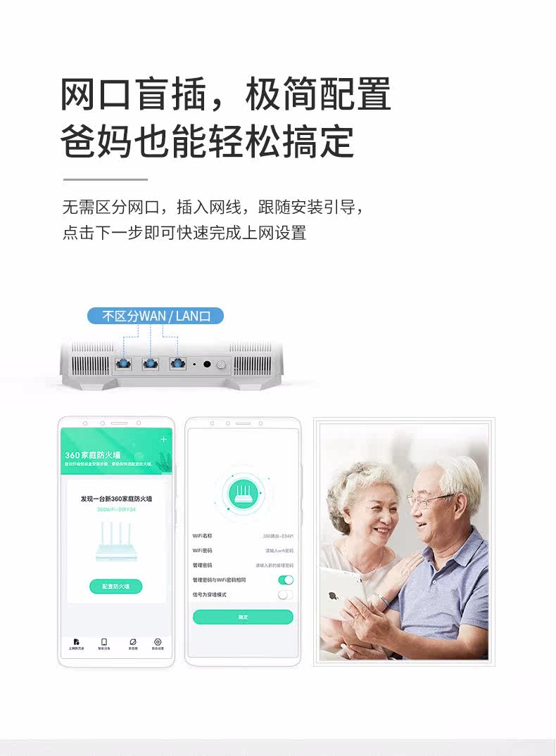 360 V5S 双频1200M 家用穿墙双核路由器 图9
