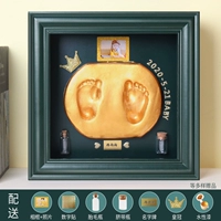 Золотые отпечатки рук из натурального дерева, чернильная подушечка