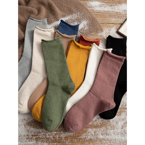 Tide, носки, осенние летние тонкие японские гольфы для беременных, средней длины