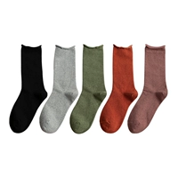 Фиолетовый+оранжевый+черный+светло -серый+военный зеленый 5 пара