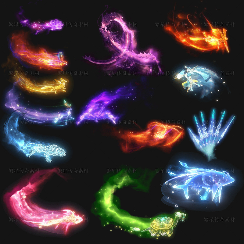 Legendary Halo Materials, Dynamic Special Character Halos, Surrounding Halos, Dynamic Inner Glow, Png Format, 13 Sets