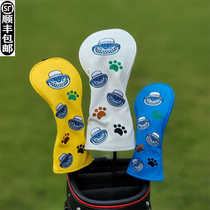 Fat cat cartoon personalized golf club cover club head cover ball head protective cap cover wooden club cover putter cover fat cat