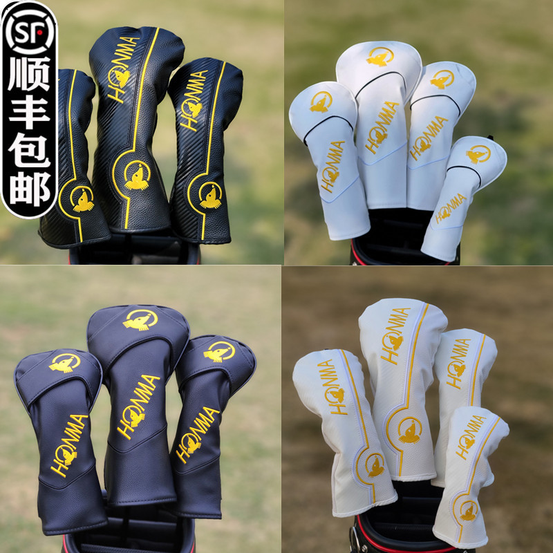 Honma ユニバーサル ゴルフ クラブ カバー、ヘッド カバー、プッシュ ウッド クラブ カバー、ヘッド カバー、保護カバー、レッド ホース